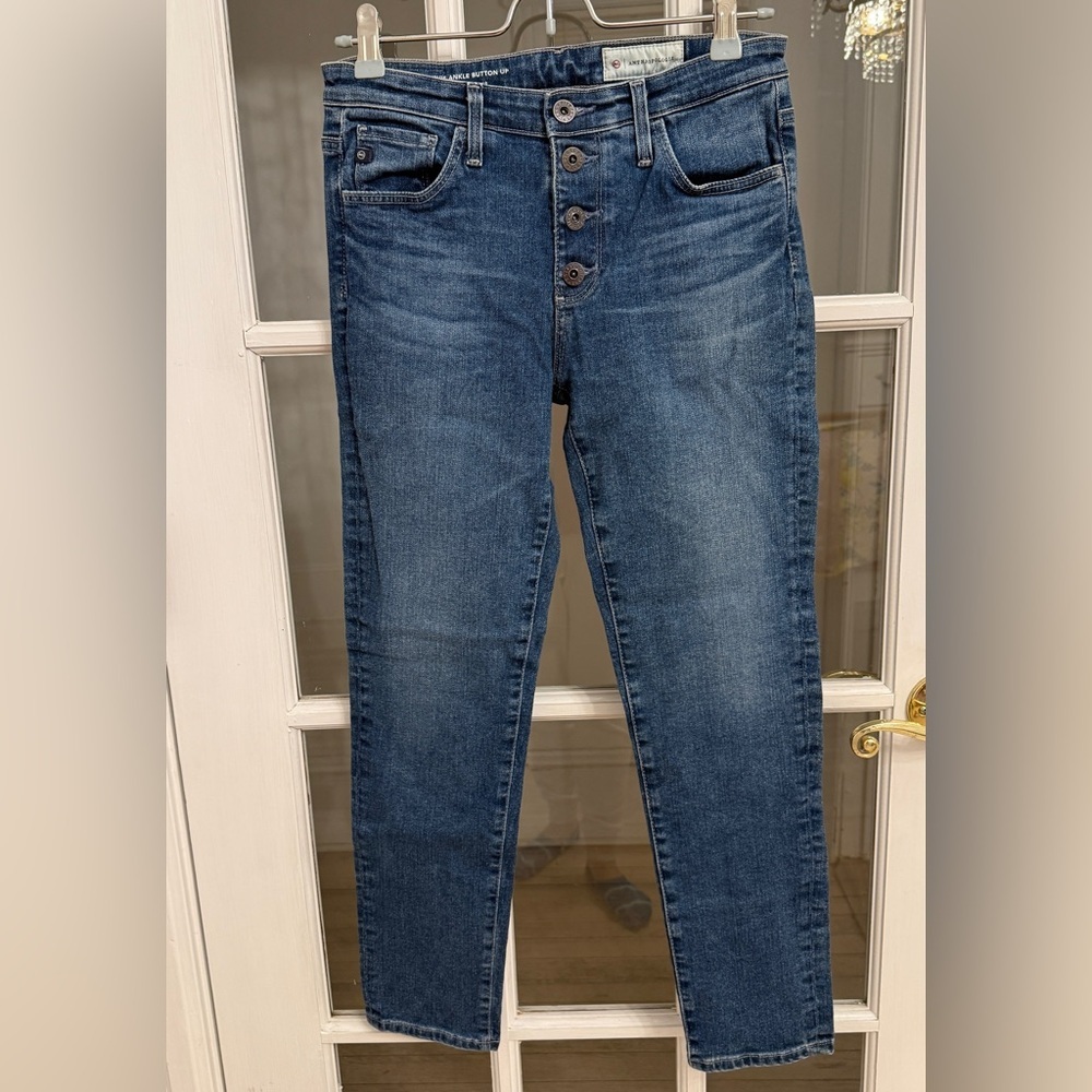 AG Adriano Goldschmied Women's Petite Stevie Ankle Button Up Jeans Size 26P
